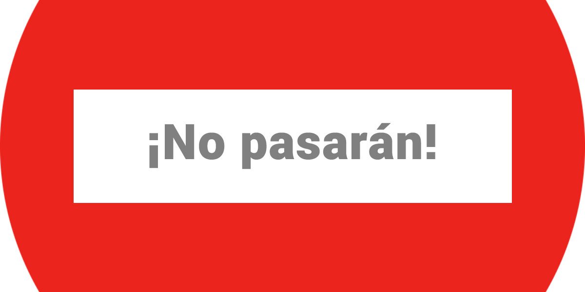 No pasaran