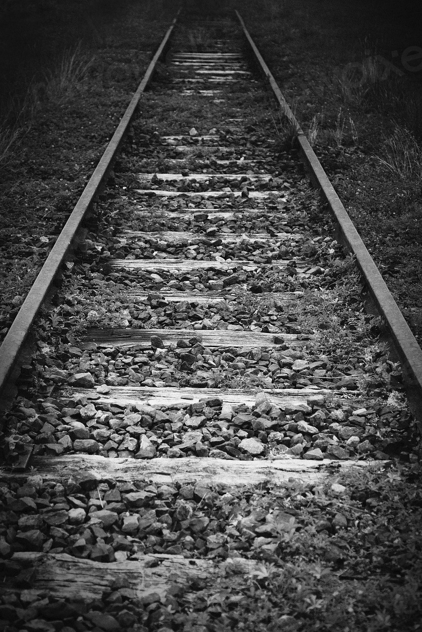Empty train track